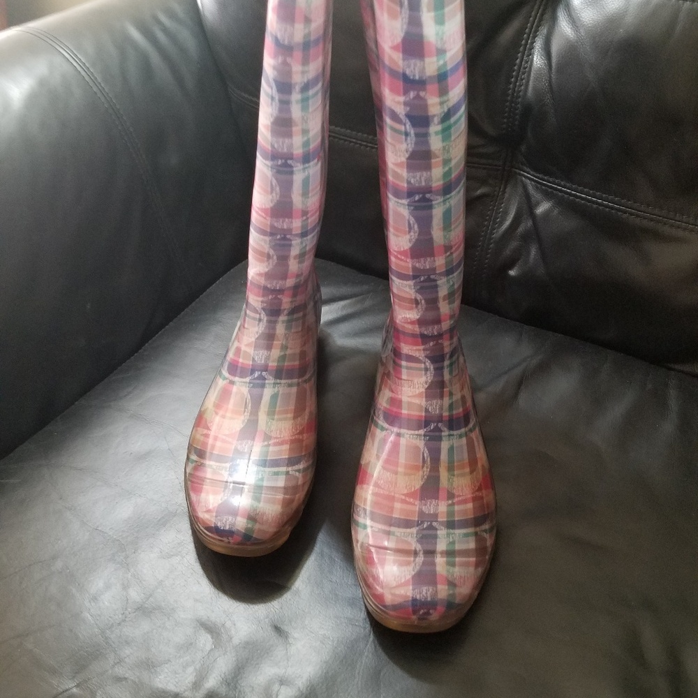 Coach rain boots